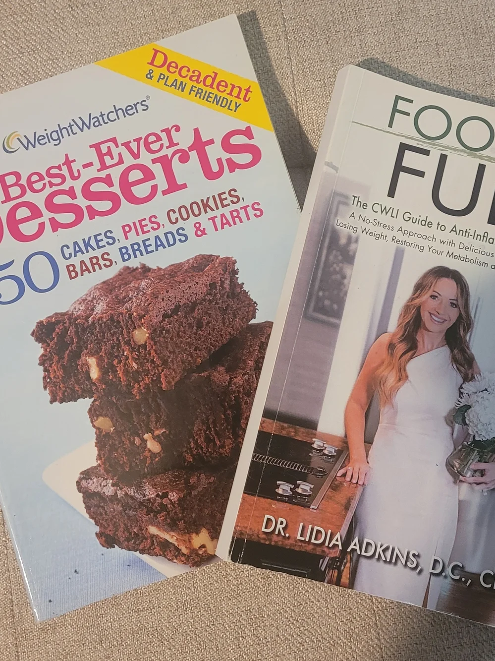 WeightWatchers Best-Ever Desserts Cookbook - Blue & Pink Cover
